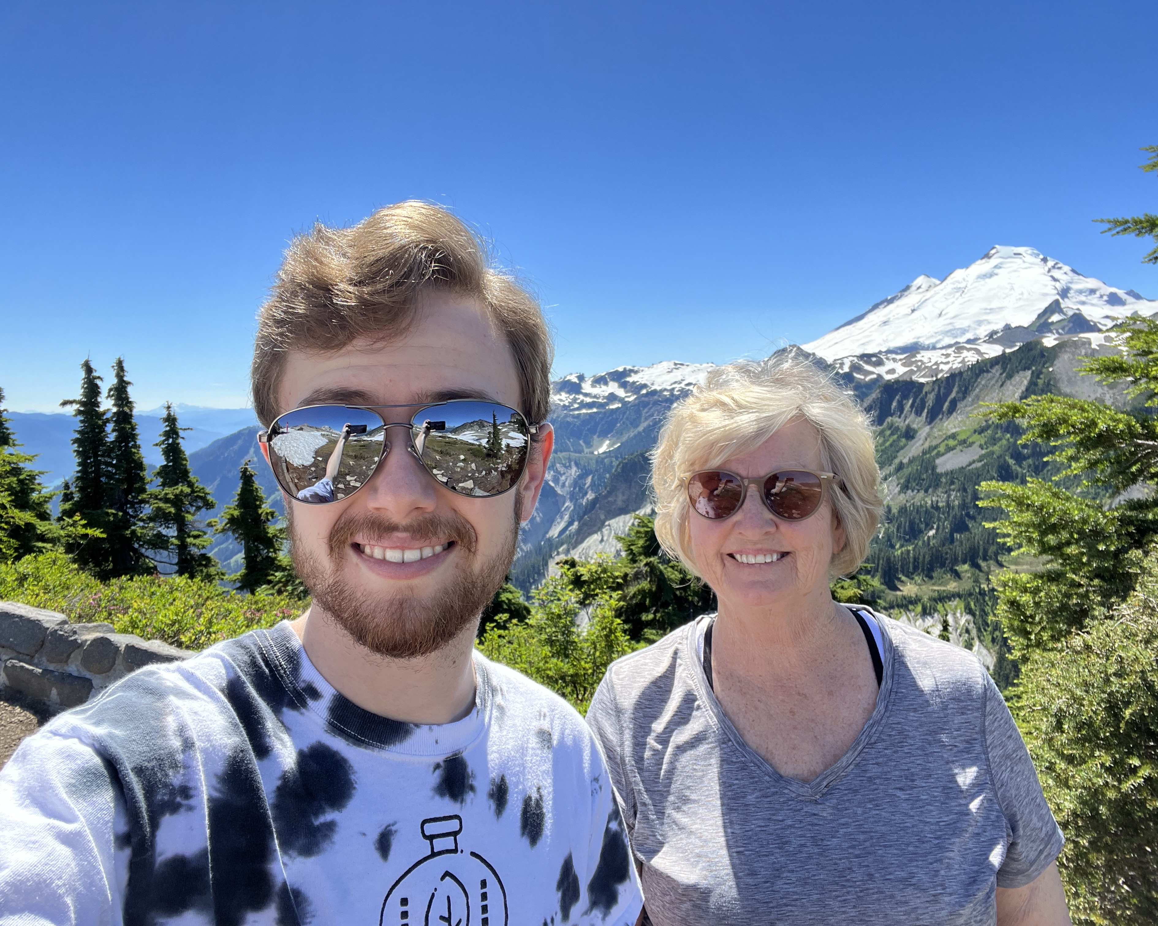 Mother and I at Mount Baker