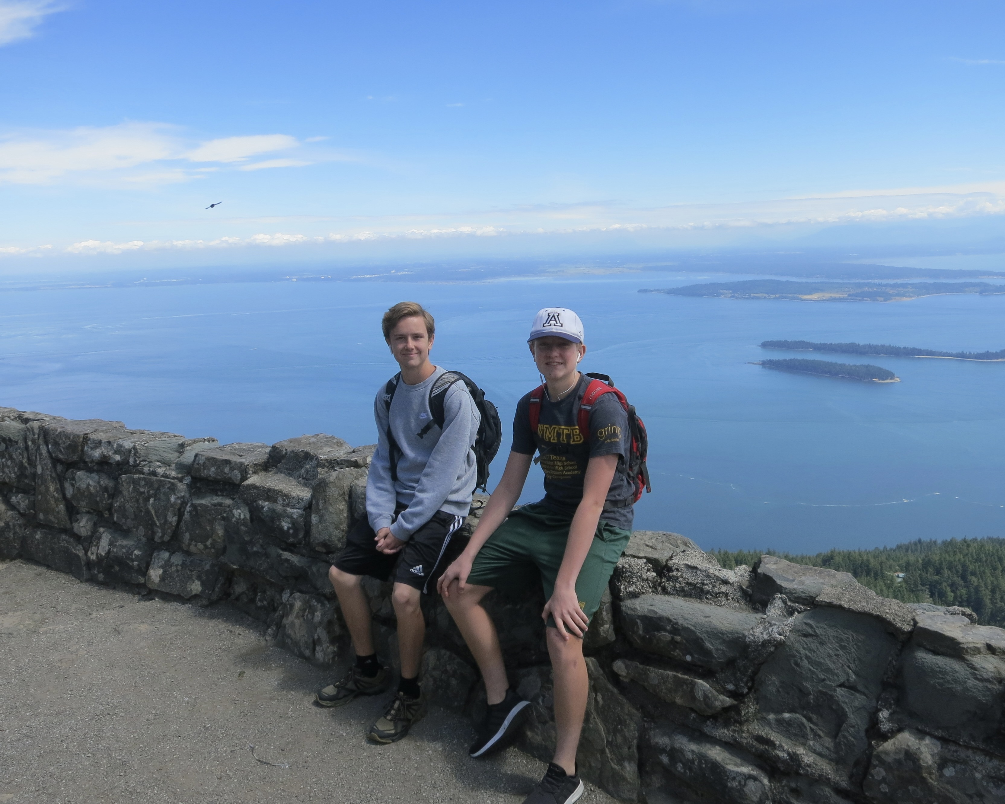 Best Friend and I on Mount Constitution